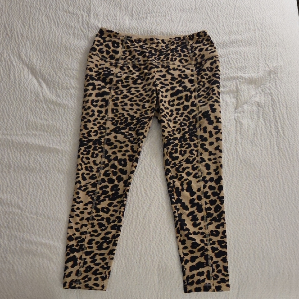 Zenergy by Chico's Leopard Print Leggings, Chico's size 1 (size 10)